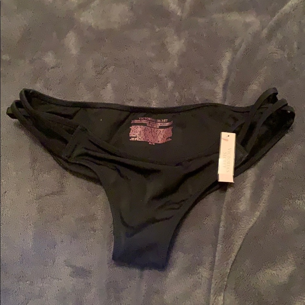 Victoria’s Secret black cheeky bikini swim bottom